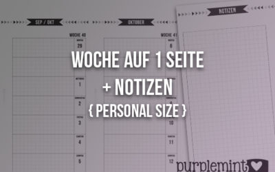 black planner kit // Woche auf 1 Seite – Rest 2014