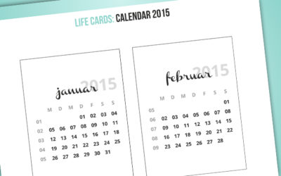 Life Cards // Calendar 2015