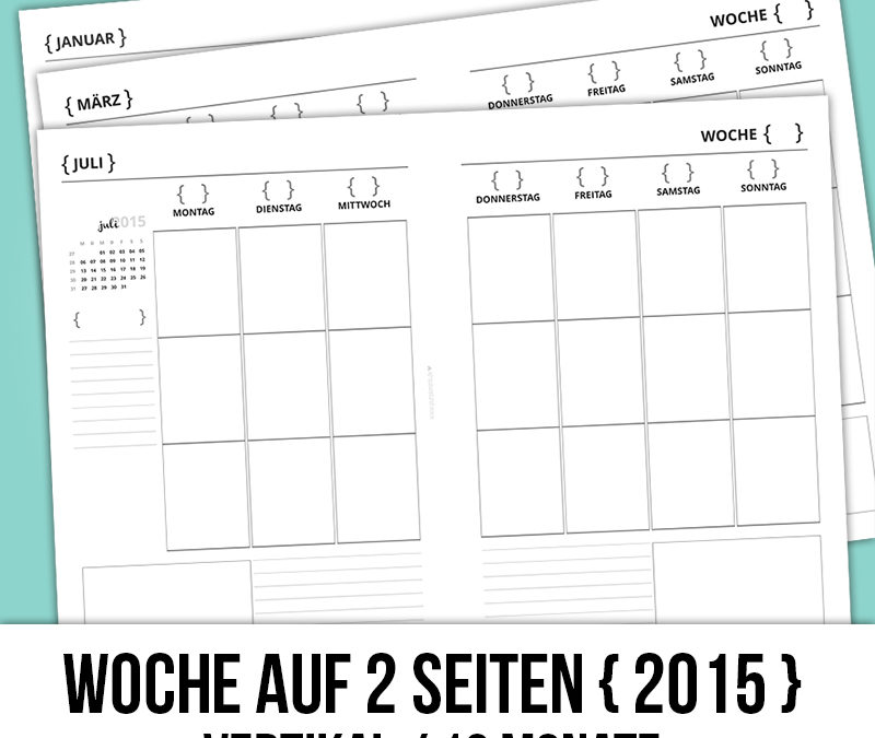 Love Life Planer // Wo2p – vertikal – A5