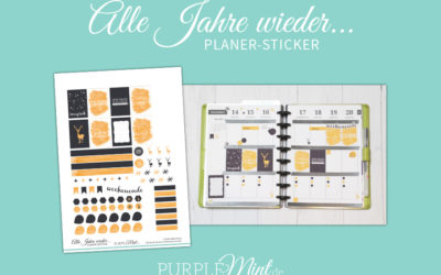 Planer-Sticker – Alle Jahre wieder (Freebie) #maluAdvent