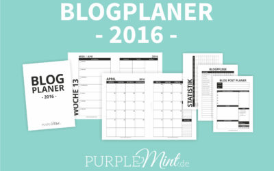 Blogplaner 2016 // A5 [free printable]