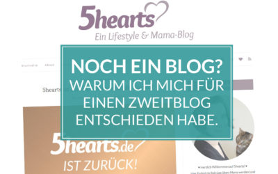 Noch ein Blog? Warum ich mich für einen Zweitblog entschieden habe.