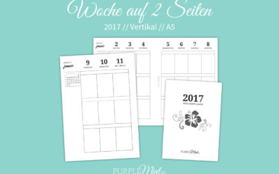 Wo2p – Wochenübersicht vertikal // A5 [freebie]