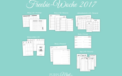 Kalender 2017 // Freebie-Woche