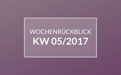 KW 05/2017 – Nähen. Shoppen in Emden. Krank sein…